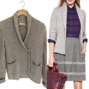 Madewell Grey Shaw Collar Sweater, Cardigan!